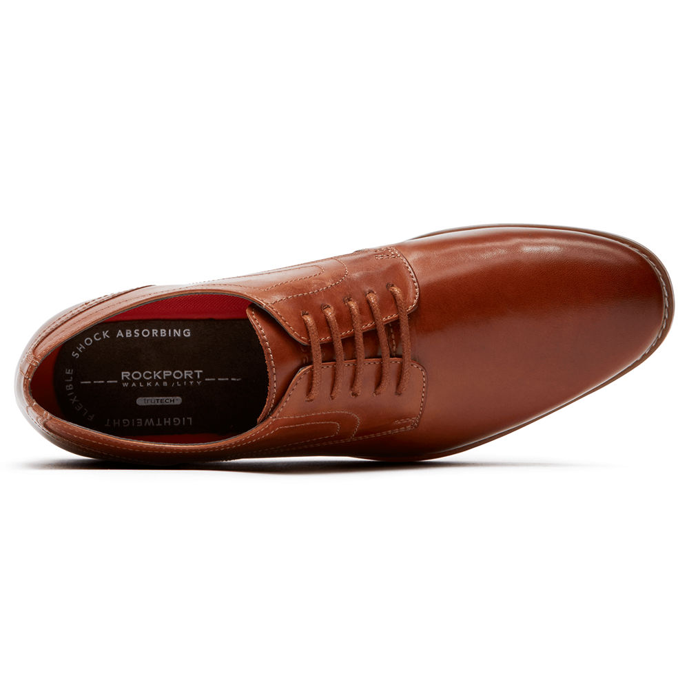 Rockport Oxfords For Mens Brown - Style Purpose Plain Toe - FB2793650